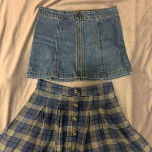2 super cute mini skirts!